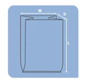 Gusseted Bag 2D Dimensions